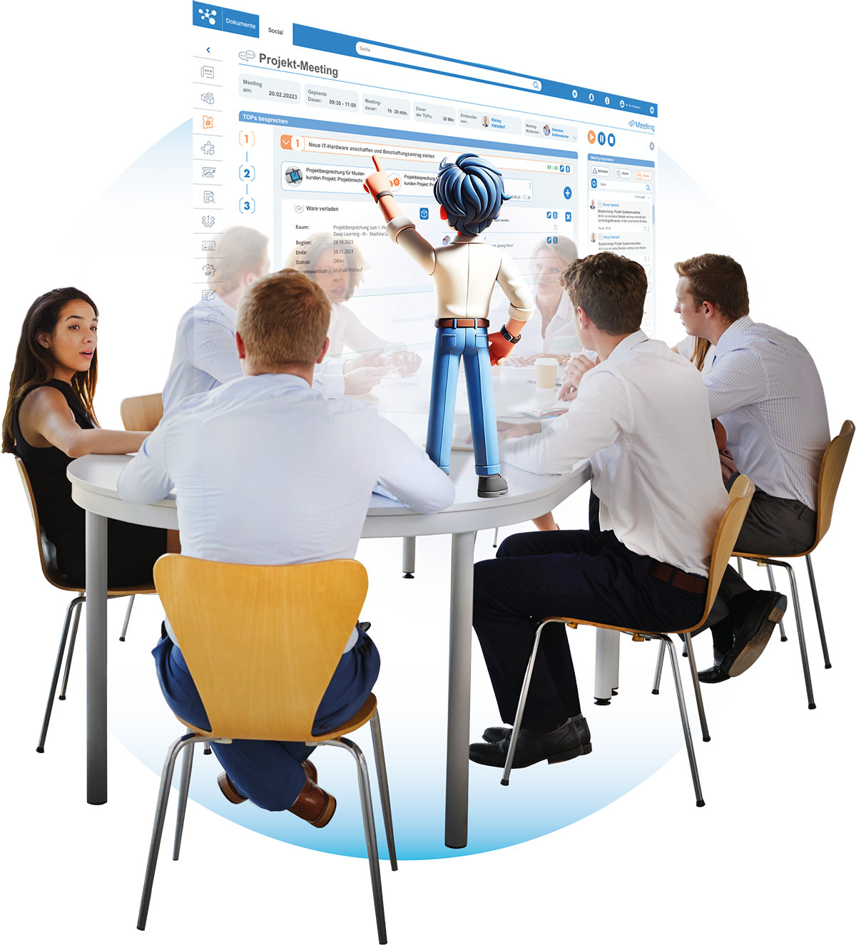 Software-geführte Meetings in der Jugglsuite