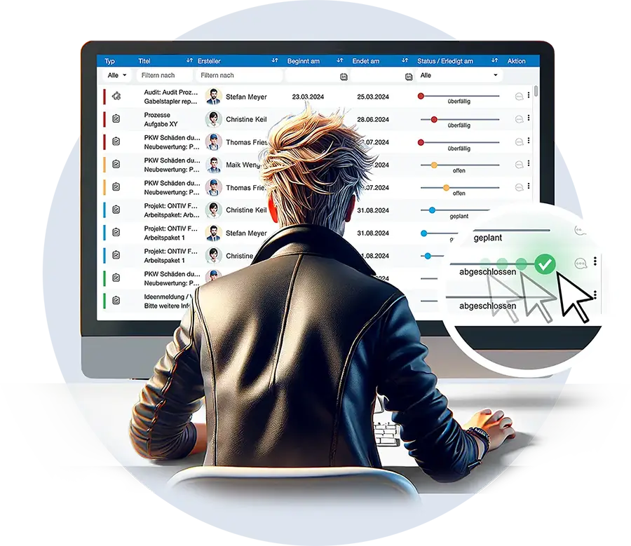 Eine ganz persönliche Aufgaben-Übersicht in der Jugglsuite.