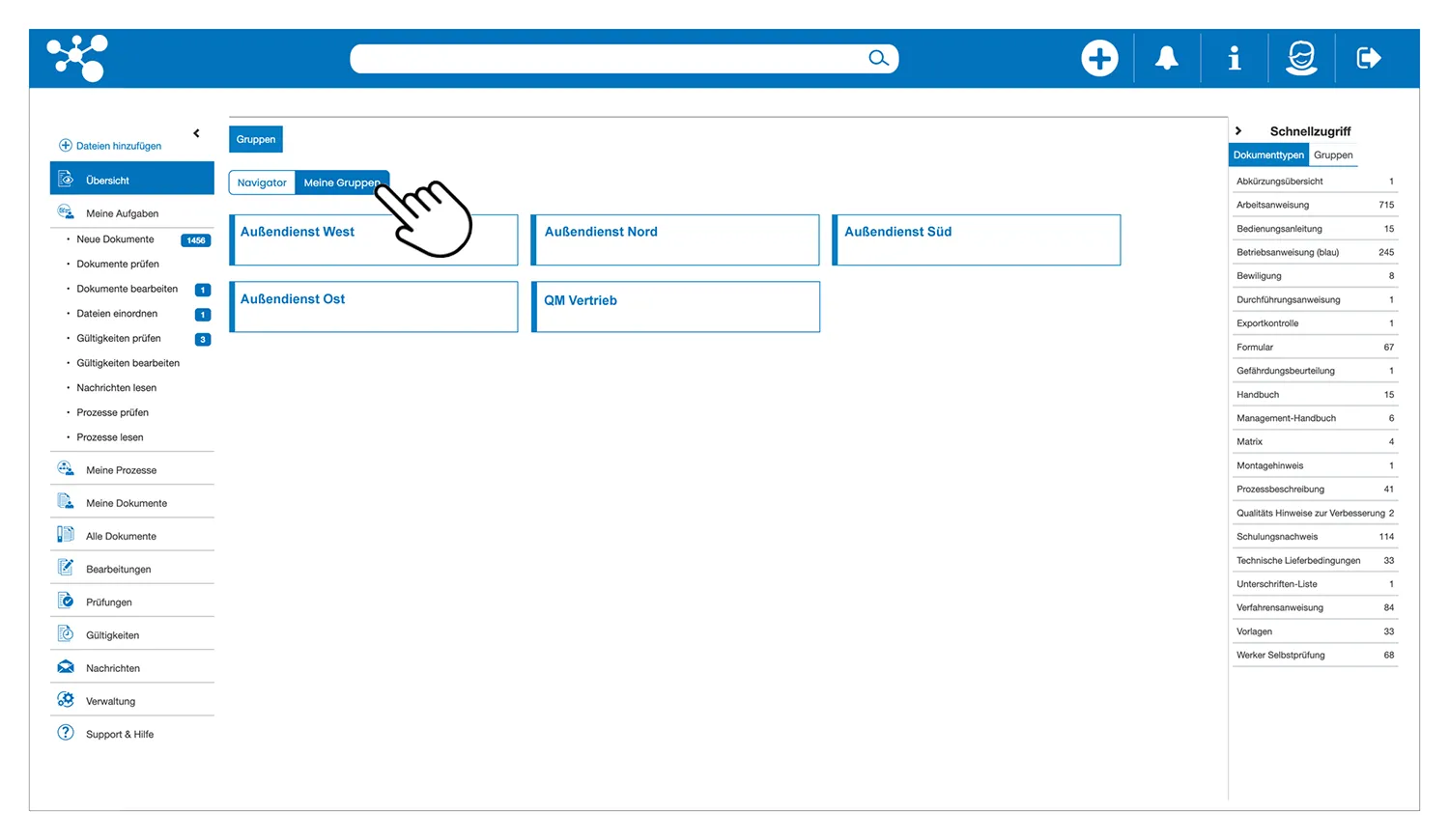 Gruppenbasierte Dokumenten-Verteilung in der Jugglsuite von ONTIV