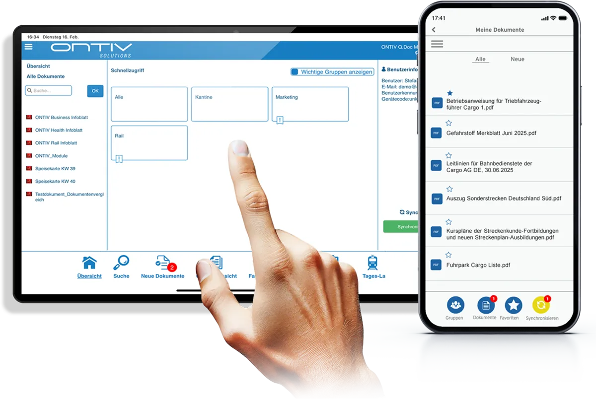 Auch mobil von überall aus arbeiten mit der Jugglsuite von ONTIV